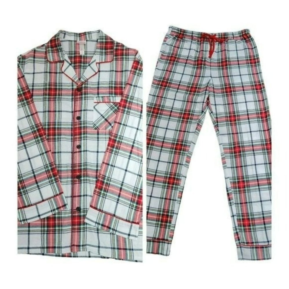 Wondershop Men's XL Plaid Cotton Flannel Pajama Set NWT Holiday Winter Gift Set